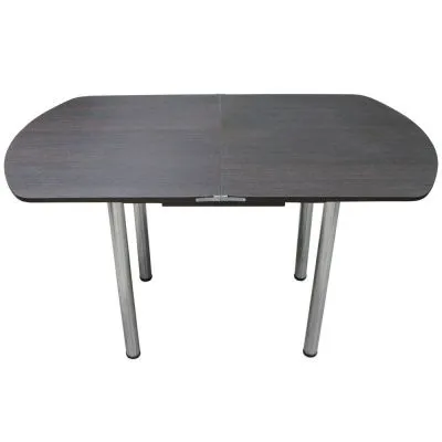 Стол Евро с ящиком Венге на хромированных ножках - Столы