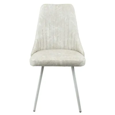 Стул Верона Эмаль белая (замша Pluton) - Стулья для кухни