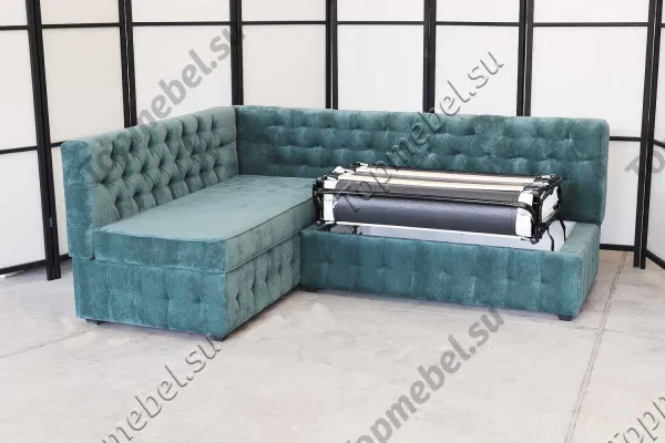 Угловой диван Честер Софт ДЧСМТ11 со спальным местом (раскладушка) - Кухонные уголки