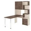 Компьютерный стол СР-500М-160 - корпус карамель, фасады шамони, столешница шамони