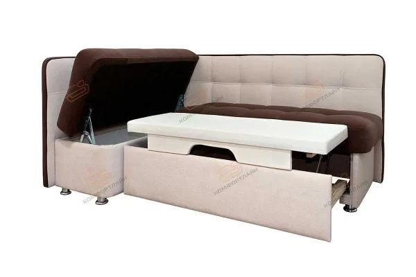 Кухонный угловой диван Токио ДТ15 со спальным местом - Кухонные диваны