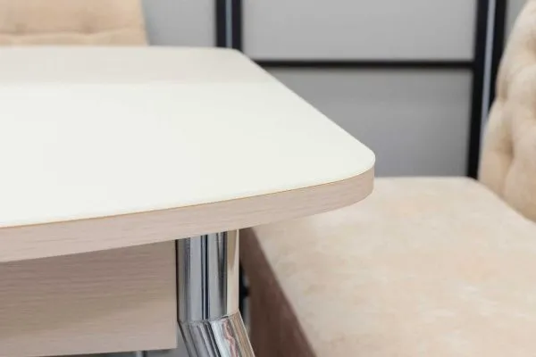 Диван, стол, 2 стула (серия Монро бежевый) - Кухонные наборы