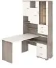 Компьютерный стол СР-620-140 - корпус нельсон, фасады белый жемчуг, столешница белый жемчуг