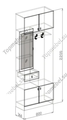 Вега-2 (Модуль 1) - Малогабаритные прихожие