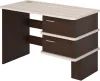Компьютерный стол СД-15С - корпус венге, полки карамель
