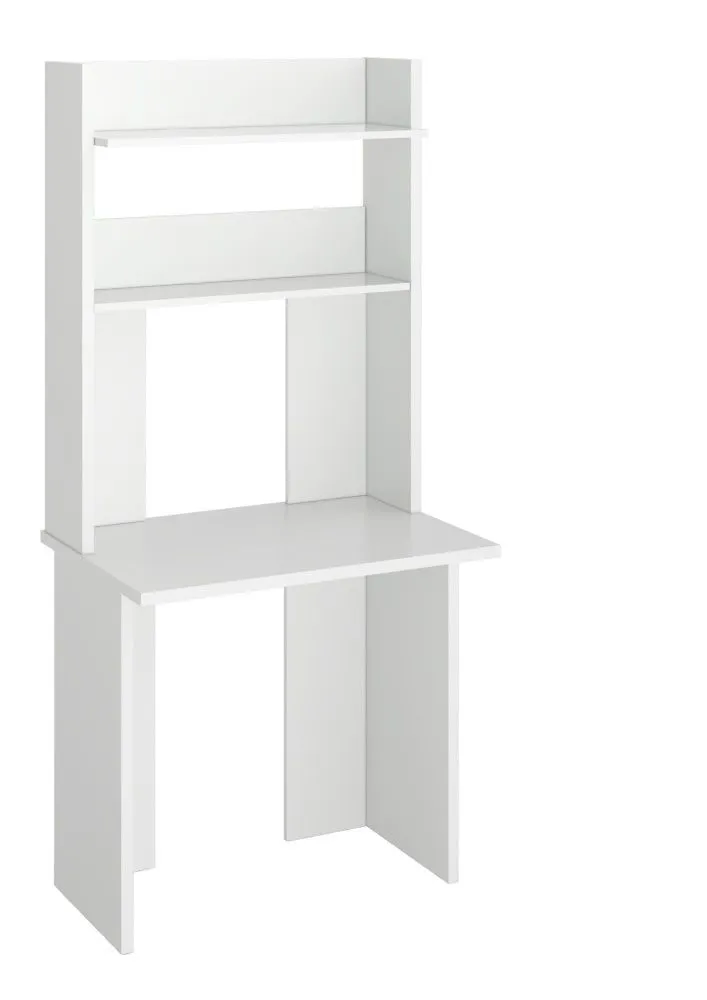 Стол СКЛ-Прям 80(без тумбы)+НКЛХ-80 - белый жемчуг