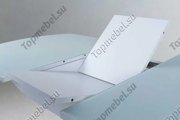 Стеклянный раскладной стол Гала-21 с центральной ножкой (80х120) - Столы