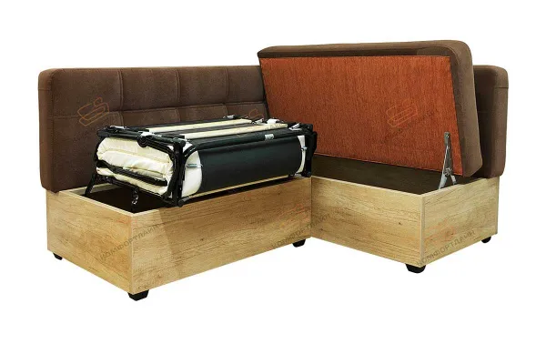 Угловой диван Палермо ДПМТ09 со спальным местом (раскладушка) - Кухонные диваны