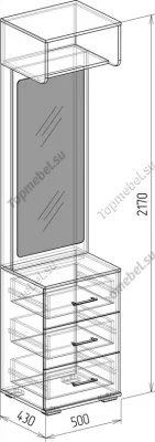 Зеркало 0,5 Байкал (Модуль 6) - Зеркала