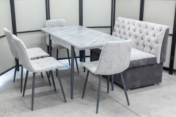 Диван, стол, 4 стула (серия Монро) - Кухонные наборы