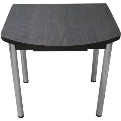 Стол Евро с ящиком Венге на хромированных ножках - Столы