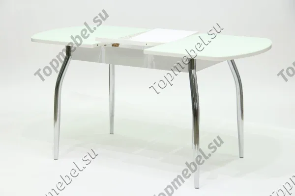 Стеклянный раскладной стол Гала-2 матовый - Столы