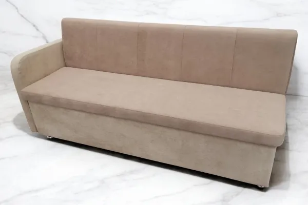 Кухонный прямой диван Таон-2 со спальным местом и подлокотником - Кухонные диваны