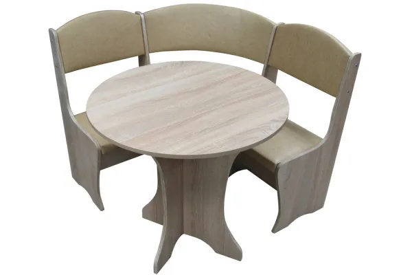 Весна мини уголок кухонный (Дуб сонома) - Кухонные уголки со столом и табуретами