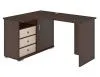 Компьютерный стол СР-145С - корпус венге, фасады карамель, столешница венге