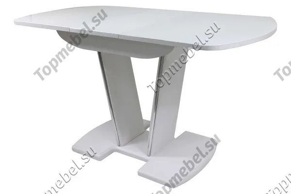 Стеклянный раскладной стол Гала-15 на V-образной ножке (70х110) - Столы