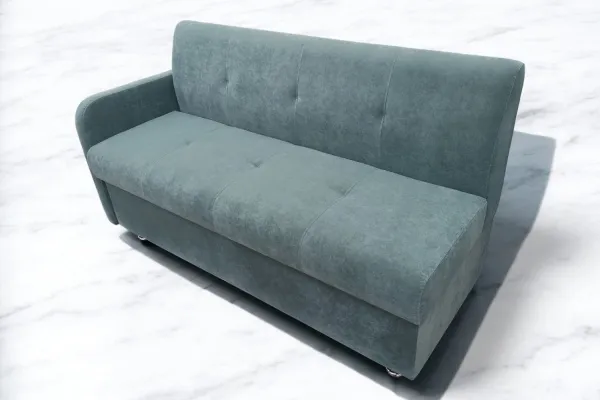 Кухонный прямой диван Лана-1 с ящиком и подлокотником - Кухонные диваны