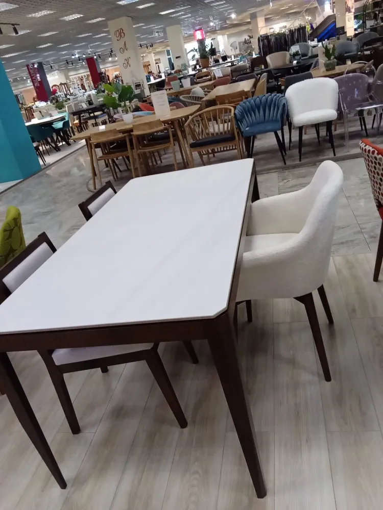 Стол обеденный Лотос 1600 с керамогранитом - Столы