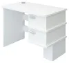 Компьютерный стол СД-15С - корпус белый жемчуг, полки белый жемчуг