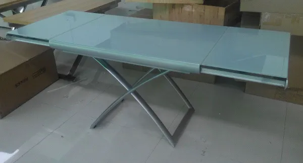 Стол-трансформер B2293 Белое стекло - Столы