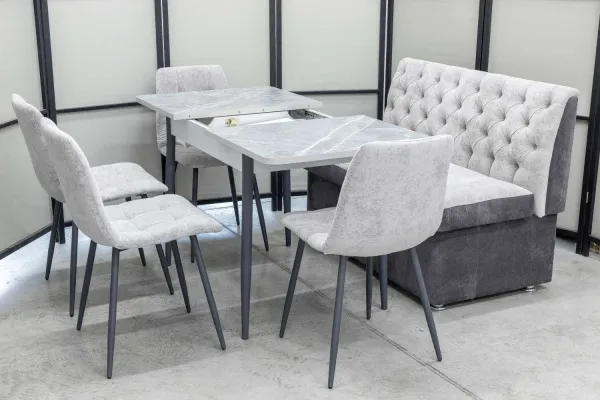 Диван, стол, 4 стула (серия Монро) - Кухонные наборы