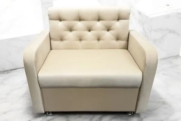 Кухонный прямой диван Лана-1 с ящиком и каретной стяжкой - Кухонные диваны