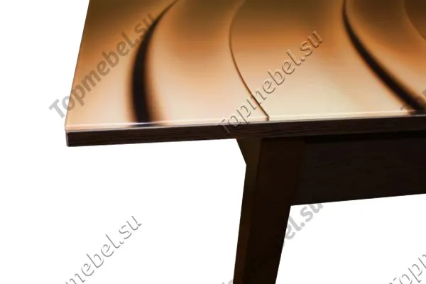 Стол со стеклянным вкладышем и фотопечатью Бристоль М80 - Столы