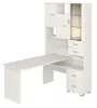 Компьютерный стол СР-620-160 - корпус белый жемчуг, фасады белый жемчуг, столешница белый жемчуг