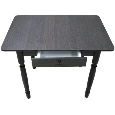 Стол прямоугольный 900х600 Венге с деревянными ножками - Столы