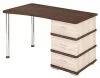 Компьютерный стол СД-35 - корпус карамель, полки шамони, столешница шамони