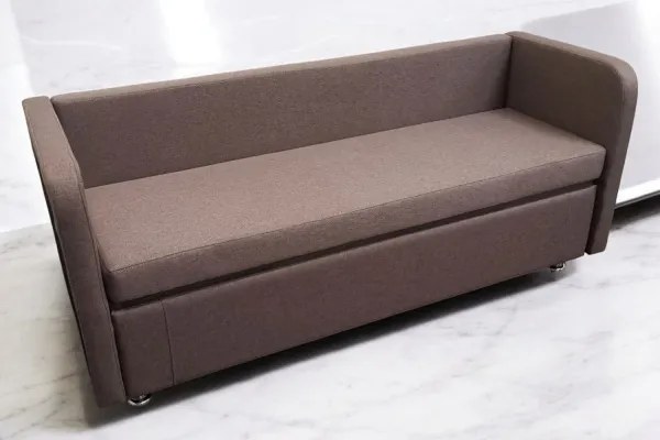 Кухонный прямой диван Лана-4 с двумя боковыми спинками и спальным местом - Кухонные диваны