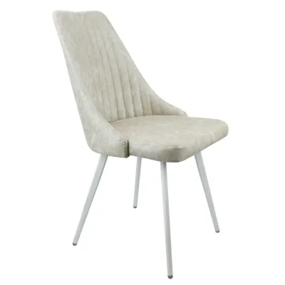 Стул Верона Эмаль белая (замша Pluton) - Стулья для кухни