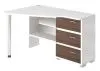 Компьютерный стол СР-322С - корпус белый жемчуг, фасады шамони