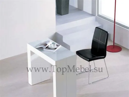 Стол консоль Анжер В2307 Белый лак (Черный лак, Кофейный лак) - Столы-трансформеры