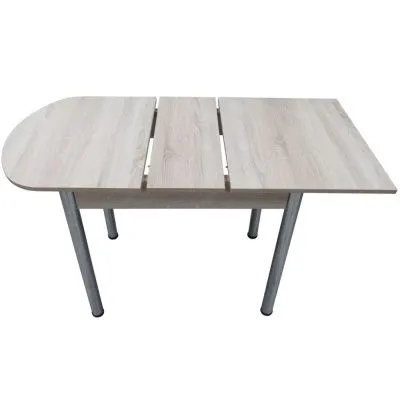 Стол Пристенный Дуб сонома на хромированных ножках - Столы