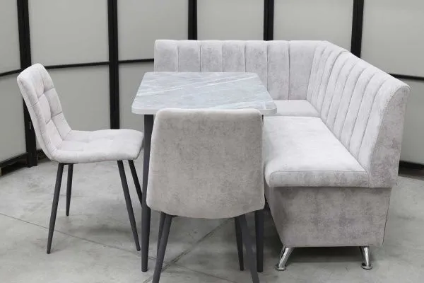 Обеденная группа Альт (угловой диван Альт, стол Ост и стулья Тетра) - Кухонные наборы