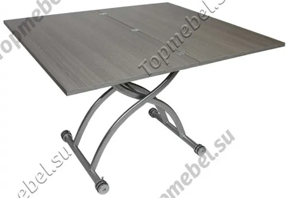 Стол трансформер B2323-2 Серое стекло - Столы