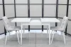 Обеденная группа (стол Ост белый и 2 стула Тетра) - Обеденные группыССС