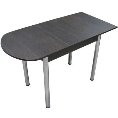 Стол Пристенный Венге на хромированных ножках - Столы