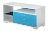 TV-тумба ТК-10М - белый жемчуг - синий