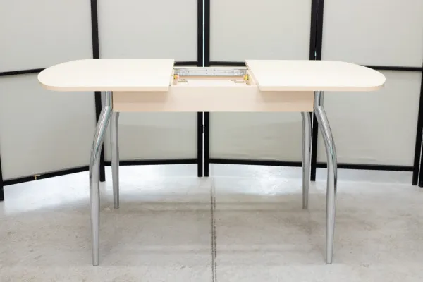 Стеклянный раскладной стол Гала-1 матовый (Портофино) - Кухонные столы