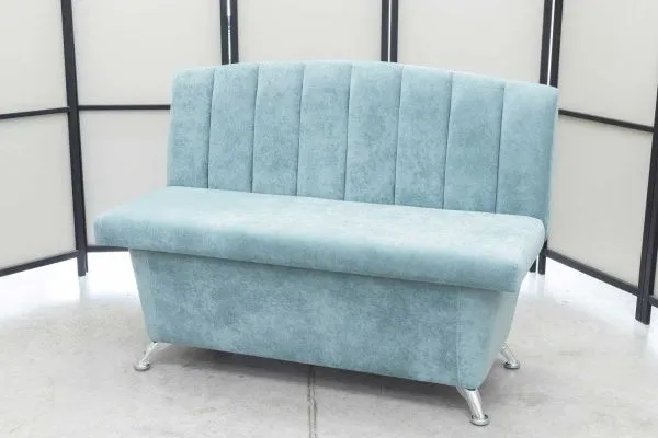 Кухонный прямой диван Альт с ящиком (антивандальный ментол) - Кухонные диваны