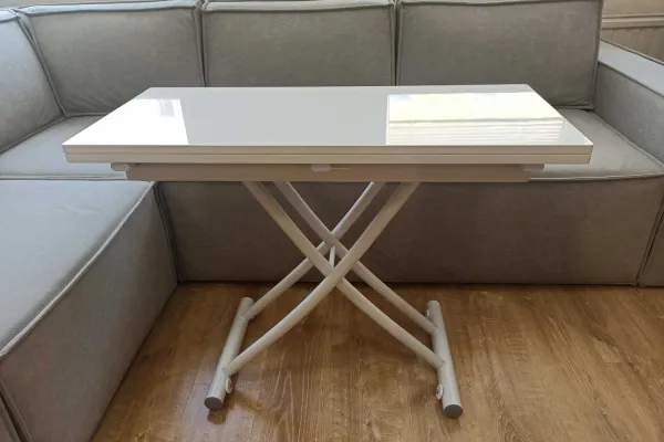 Стол трансформер B2495 Белый лак - Столы