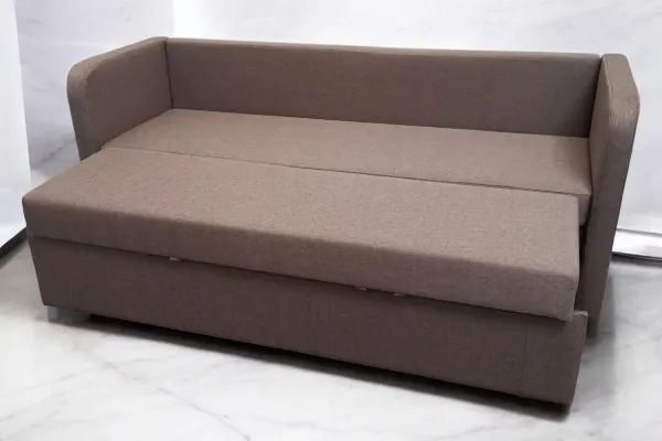 Кухонный прямой диван Лана-4 с двумя боковыми спинками и спальным местом - Кухонные диваны