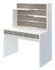 Компьютерный стол СП-32 - корпус белый жемчуг, фасады нельсон