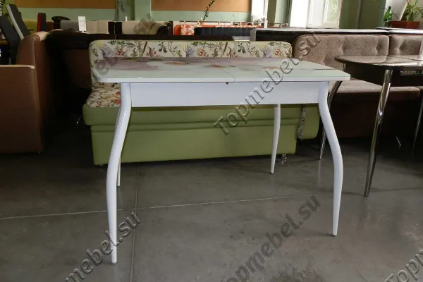 Стол Диамант М50 со стеклянной вставкой и фотопечатью - Столы