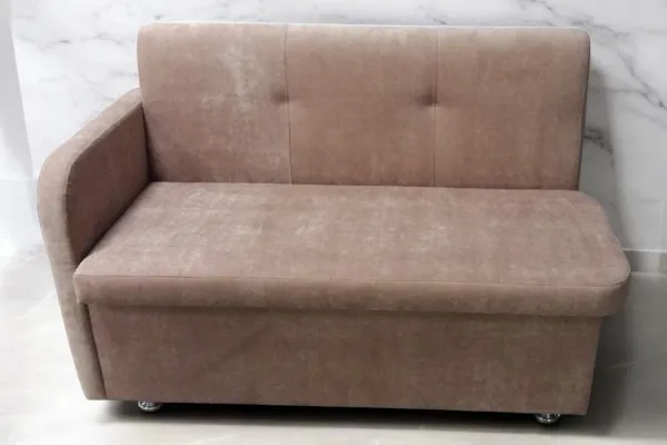 Кухонный прямой диван Таон-3 с ящиком и подлокотником - Кухонные диваны