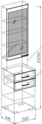 Зеркало 0,5 Лидер (Модуль 3) - Зеркала