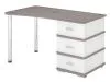 Компьютерный стол СД-35 - корпус белый жемчуг, полки нельсон, столешница нельсон
