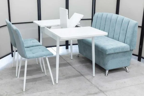 Диван, стол, 2 стула (серия Альт ментол) - Кухонные наборы